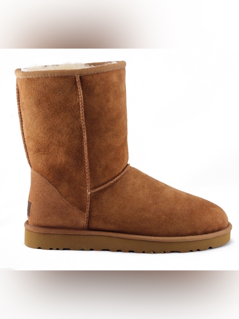 UGG Chestnut Suede Short Shearling Boot